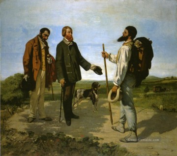  Courbet Malerei - Bonjour Monsieur Courbet Realist Realismus Maler Gustave Courbet